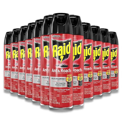 Raid - Ant and Roach Killer, Outdoor Fresh - 17.5 Oz - 12 Pack
