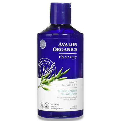 Avalon - Organics Thickening Shampoo Complex, Biotin B - 14 Oz - 6 Pack