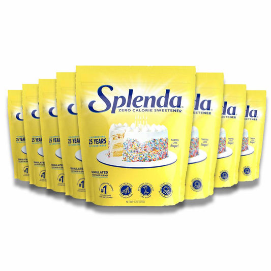 Splenda - Zero Calorie Sweetener, Granulated Sugar Substitute - 8 Count Each - 9.7 Oz - 8 Pack