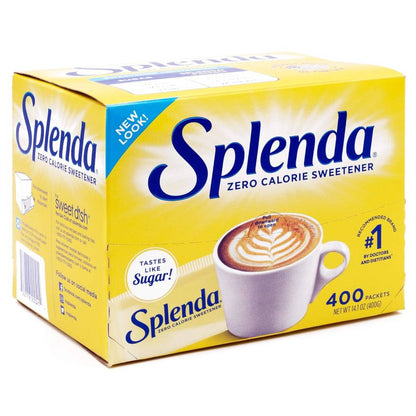 Splenda - Zero Calorie Sweetener Packets Great For Sweetening Coffee, Tea, Fruit, and More - 400 Count - 6 Pack