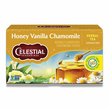 Celestial Seasonings - Herbal Tea, Honey Vanilla Chamomile - 20 Ct - 6 Pack
